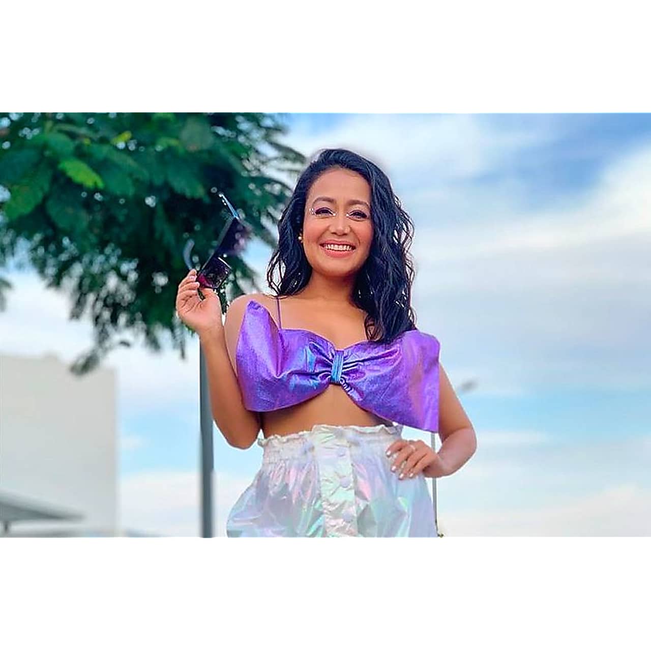 neha kakkar crop top dress