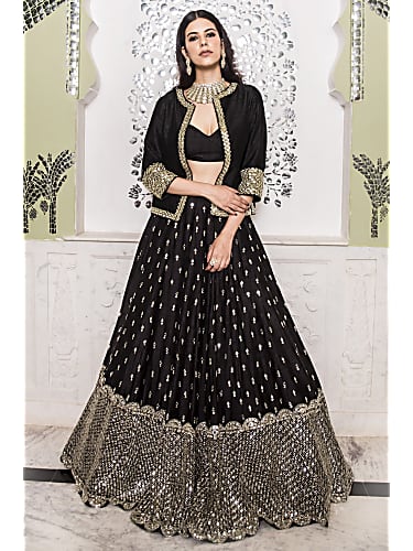 Sonam bajwa black lehenga clearance