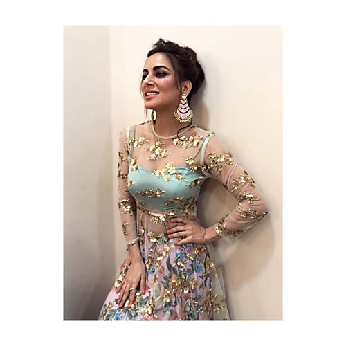Shraddha Arya S Earrings Makeup Are Festive Must Haves See more ideas about anarkali lehenga, indian outfits, indian fashion. makeup are festive must haves