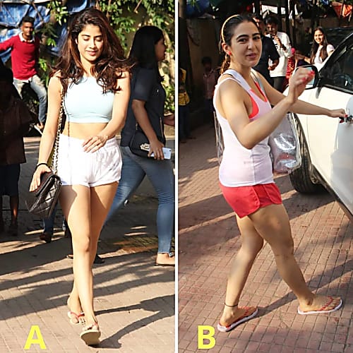 Gym Look Wars Janhvi Or Sara His/her video classification is public figure in tiktok. gym look wars janhvi or sara