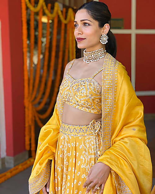 lehenga look for sister's wedding