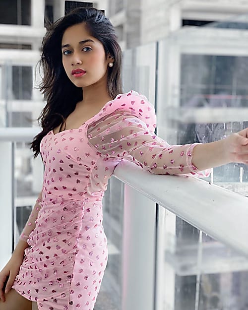 jannat zubair pink gown